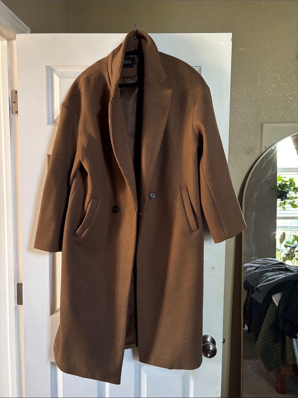 Women’s Brown Wool Blend Overcoat - Classic oversized